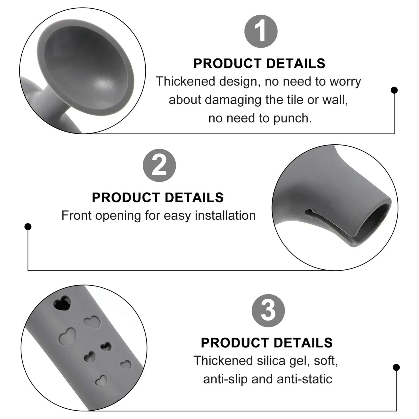 Anti-Noise Anti-Collision Silicone Door Handle Cover