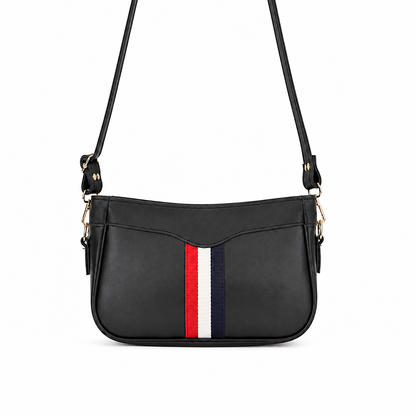 Riviera Stripe Bag Black