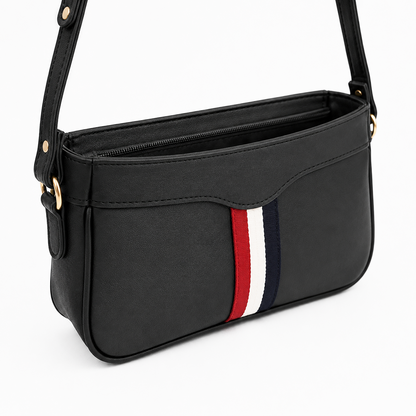 Riviera Stripe Bag Black