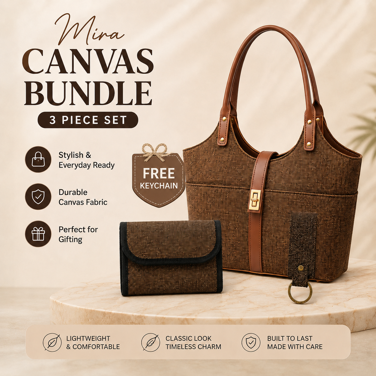 Everyday Luxe Canvas Tote